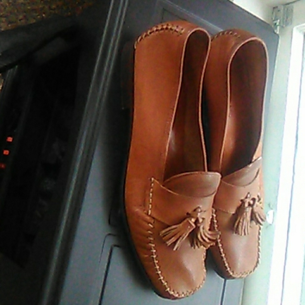 Size 9.5 British Tan Cole Haan women's loafers